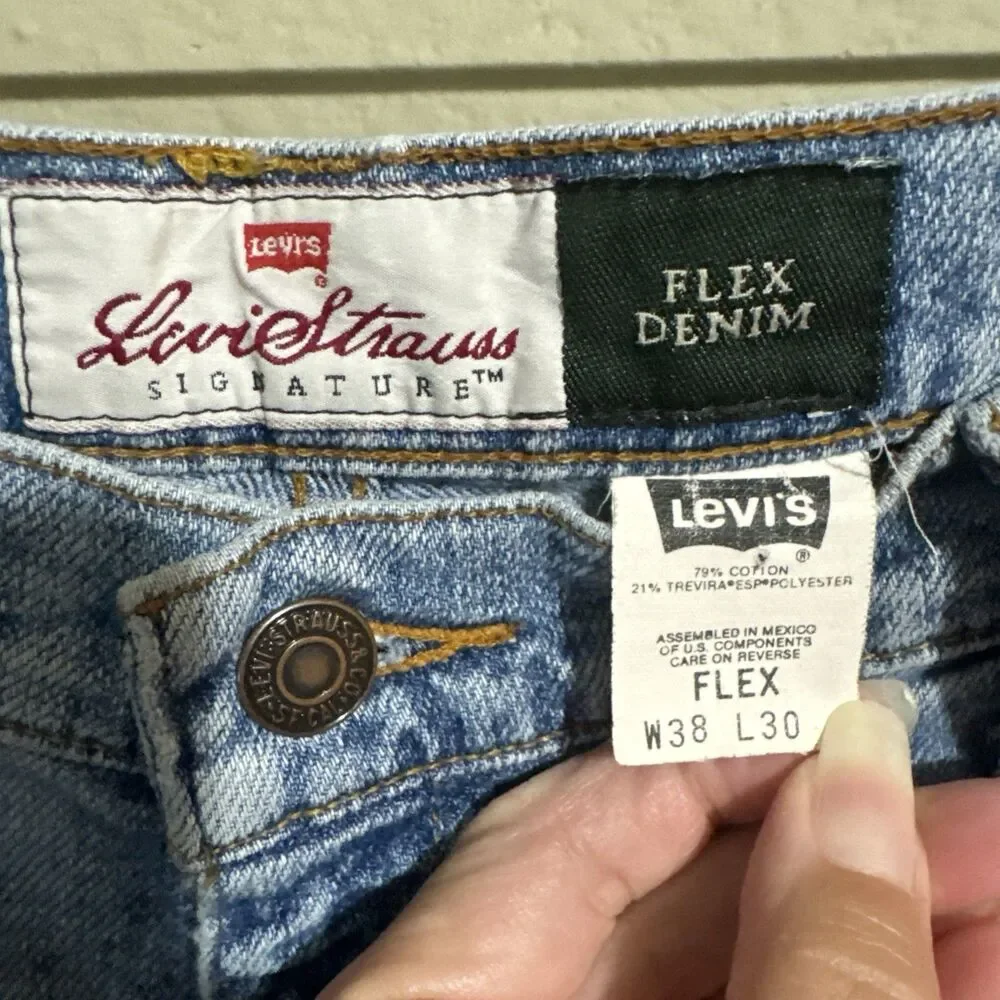 Levis Vintage Gray Tab Flex Jeans Soft 38 x 30 695 Rare